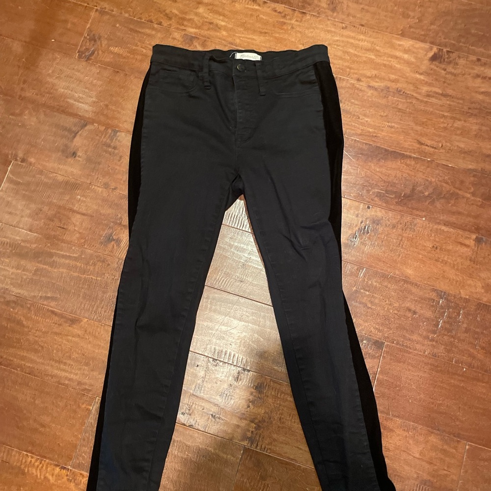 Black Madewell tuxedo jeans